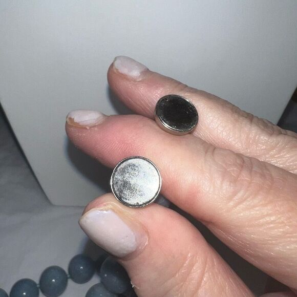 Natural Angelite Hand Strung Beaded Choker with Magnetic Clasp - Picture 7 of 8